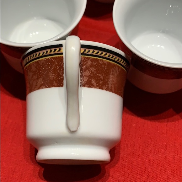 Porcelain set of 6 coffee cups and saucers - Picture 10 of 16